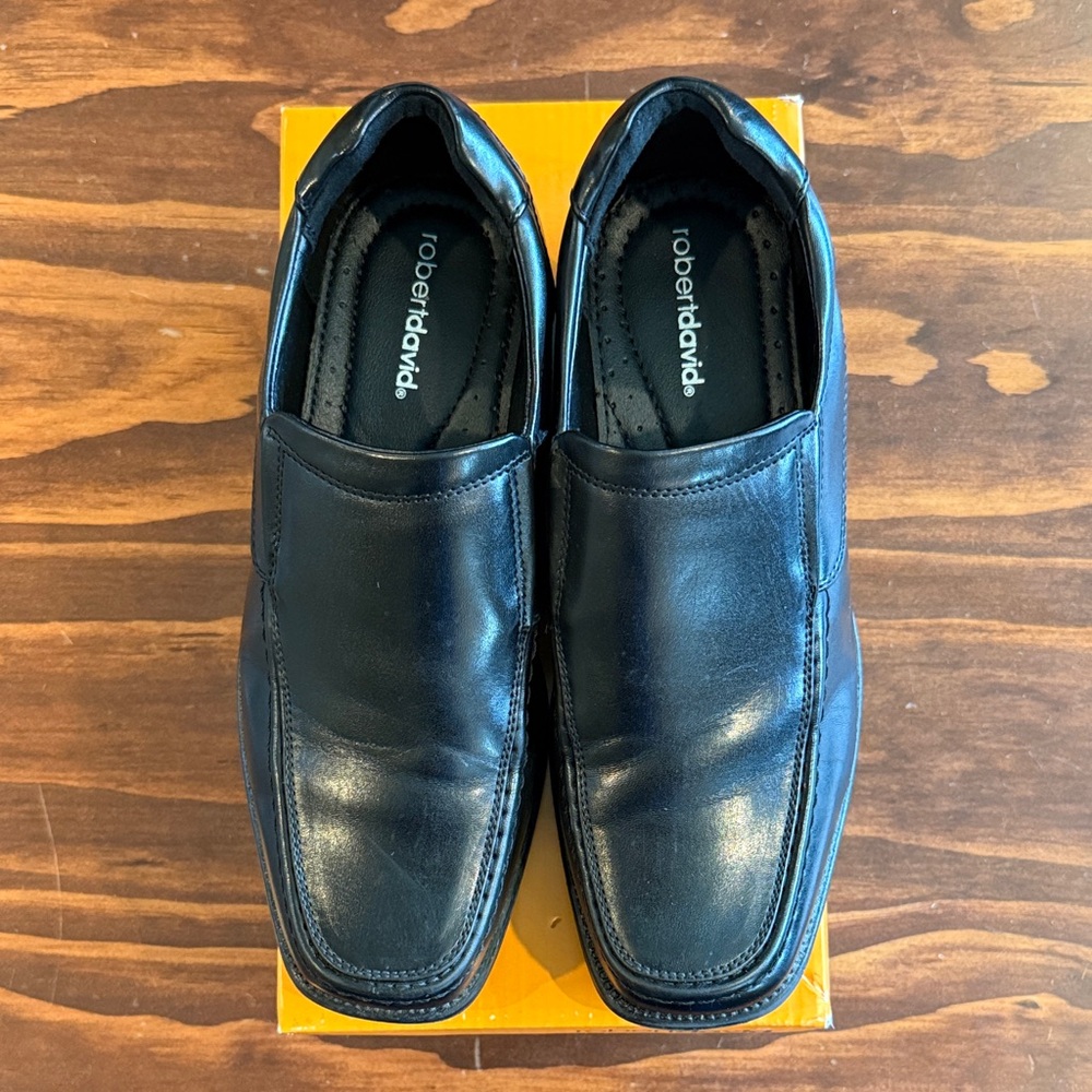 Kids Black Dress Shoes by Robert David